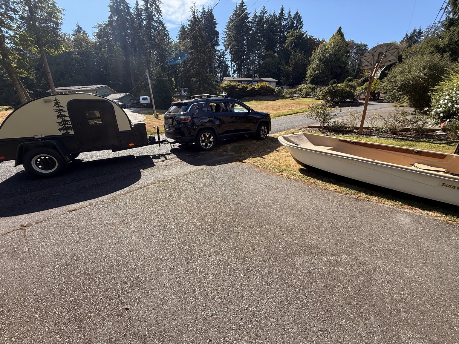 Kelly's camper and boat ready for the next chapter